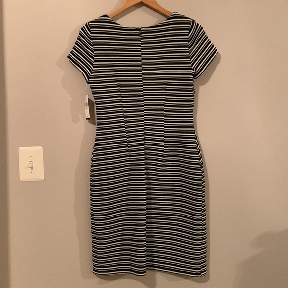 NWT Black and white striped shift dress - Picture 6 of 8